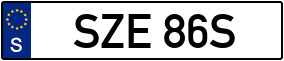 Trailer License Plate